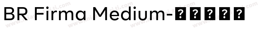 BR Firma Medium字体转换